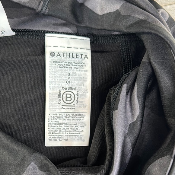 Athleta Match Point Black Camouflage Women's Skort with built in shorts - Picture 11 of 15